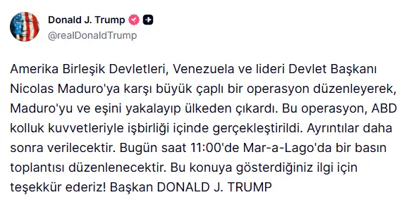 Trump konuşma anı