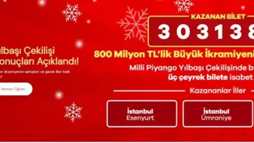 Yılbaşı Çekilişinde 800 Milyon Liralık Büyük İkramiye Şansı