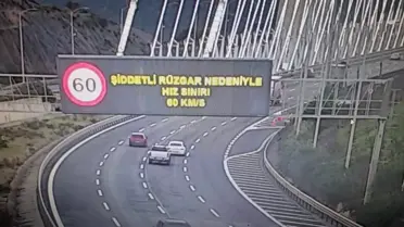 İstanbul’da Yavuz Sultan Selim Köprüsü’ne Şiddetli Rüzgar Uyarısı: Hız Limitleri 60 km/sa’ye Düşürüldü