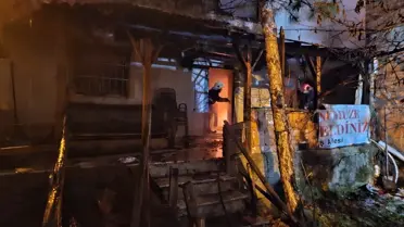 Çorum Bayat’ta Sobadan Çıkan Yangın 1 Yaralıyı Yakaladı