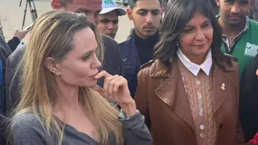 Angelina Jolie, Refah Kapısı'nda Gazze'ye Yardım Çabalarını Yerinde İnceledi