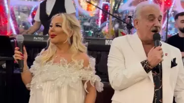 Yakamoz Restoran’da Yılbaşı Gecesi: Safiye Soyman Gelinlikle Sahne Aldı, Faik Öztürk Misafirlere Hindi İkram Etti
