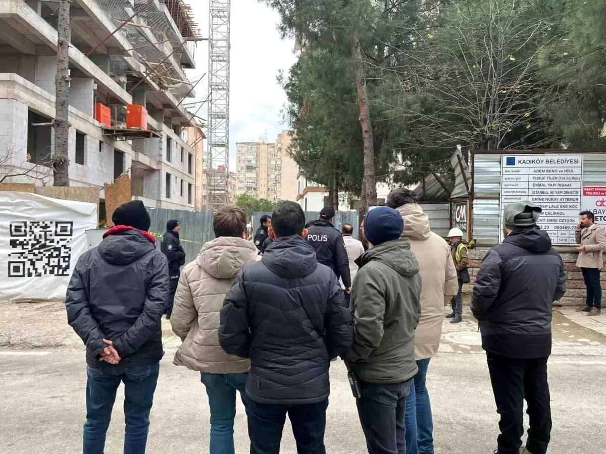 Kadıköy şantiyesinde işçi protestosu