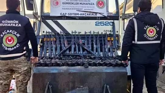 Akçakale Gümrük Kapısında 52 Uzun Namlulu Silah Ele Geçirildi