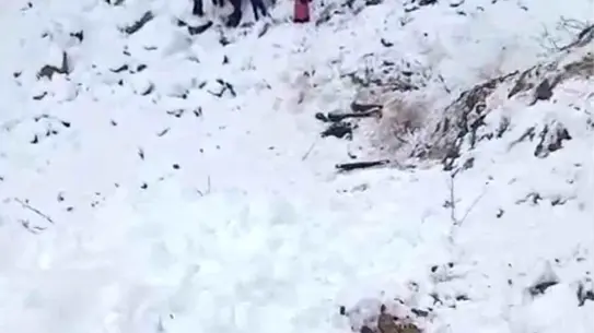 Kürtün'de Karla Kaplı Yolda Kamyonet Dereye Yuvarlandı, 5 Yaralı