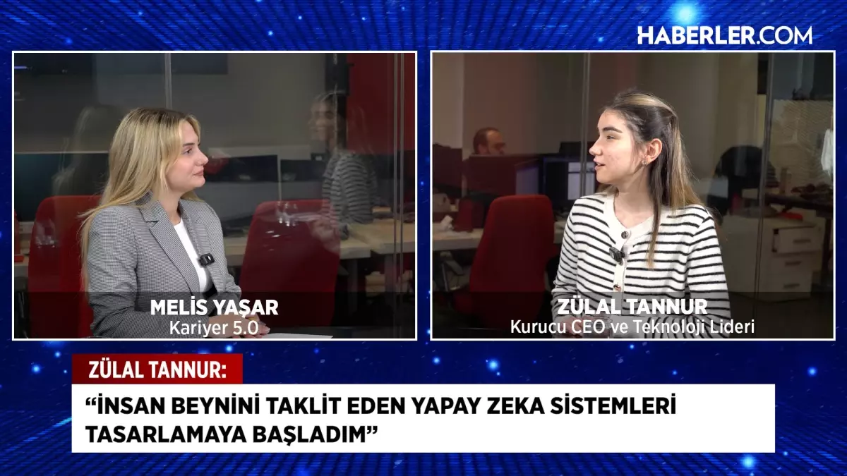 Zülal Tannur programda konuşma yapıyor