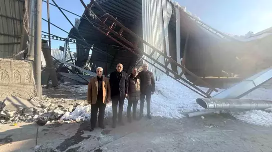 Yoğun Kar Yağışı Bismil Çırçır Fabrikalarına Zarar Verdi