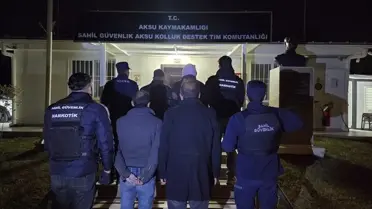 Antalya Aksu’da Düzensiz Göçmen Operasyonu: 4 Kişi Sahil Güvenliği Tarafından Yakalandı