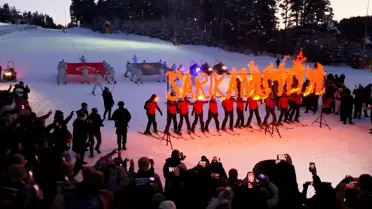 Sarıkamış'ta JAK'tan Buzlu Meşale Gösterisi ve Şehit Anma Yürüyüşü