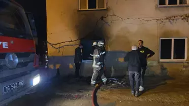 İnegöl'de İki Katlı Evde Çıkan Yangın Kontrol Altına Alındı