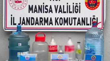Manisa Salihli'de 25 Litre Sahte İçki Ele Geçirildi, 1 Şüpheli Gözaltında