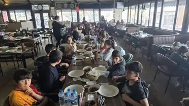 Aşkale'den 20 Çocuk Palandöken'in Bembeyaz Kayak Pistinde Kızak Keyfi Yaşadı