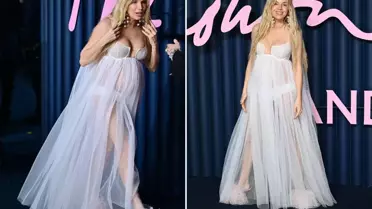 Sienna Miller, Tül Elbisesiyle 2025 Moda Ödülleri'nde Hamileliğini Duyurdu