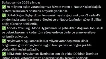 Dijital Sağlıkta Devrim: Bakan Memişoğlu'nun Vizyonu
