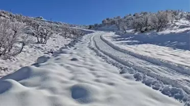 Kar Yağışı Yol Kapatınca Hastane Ekibi Kadını Zor Durumda Kurtardı