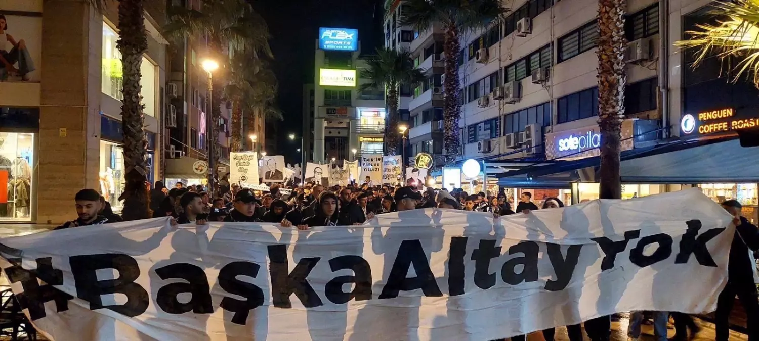 Altay Taraftarları Şehrin Sokaklarında 'Kurtuluş Yürüyüşü' Düzenledi