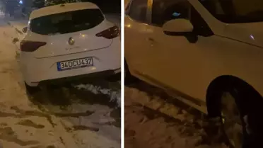 Oliver Ntcham kar yağışında kontrolünü kaybetti, ufak çaplı kaza geçirdi