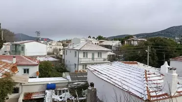 İzmir'in Yüksek Kesimlerinde Drone ile Kaydedilen Kar Manzaraları