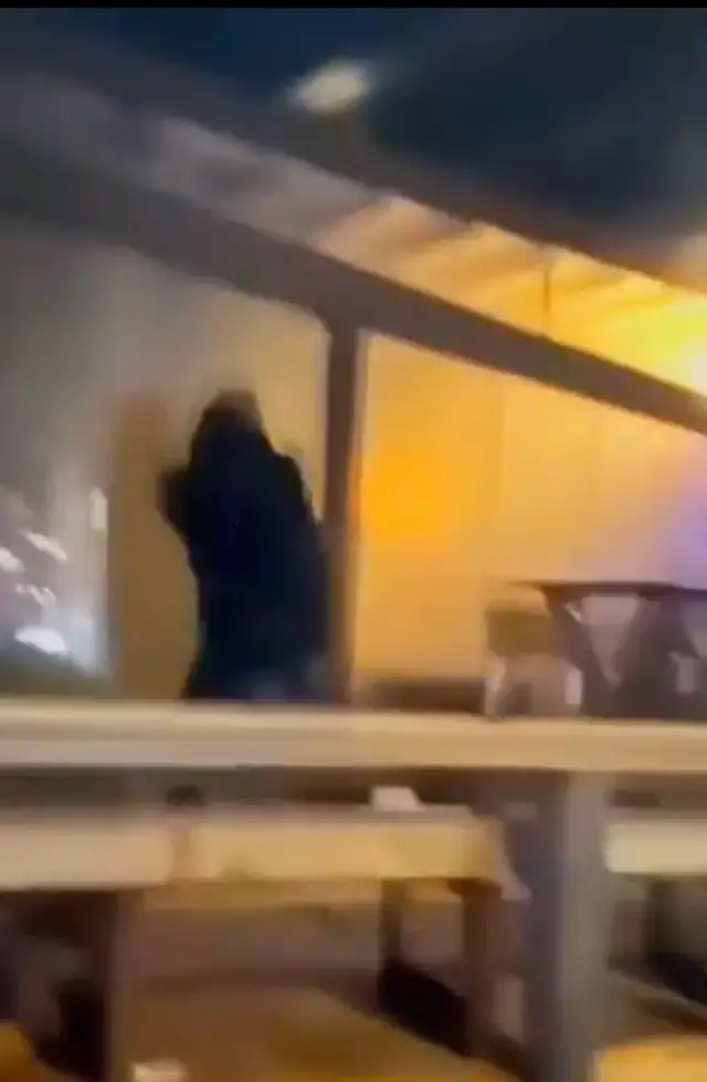 Yangın anında çalan alarm ışıkları