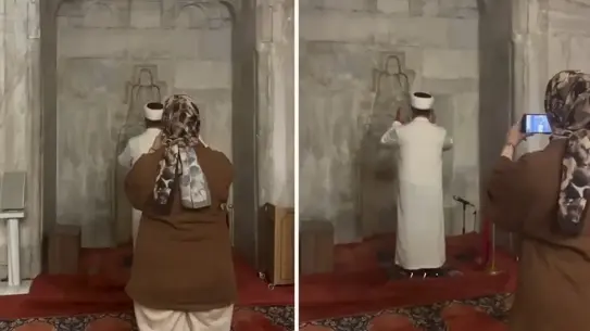 İmamın Namaz Pozu, Sosyal Medyada Tartışma Yarattı