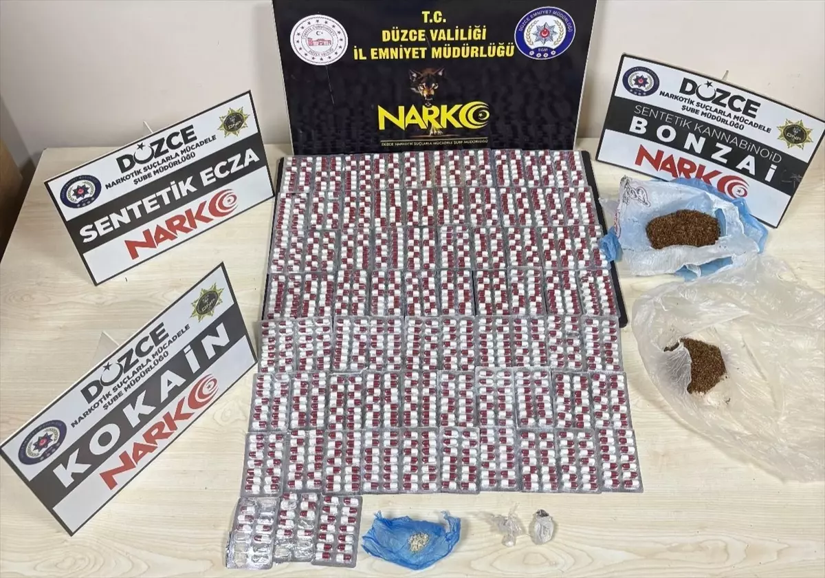 Düzce’de Uyuşturucu Kaçakçılığına Darbe: 4 Şüpheli Tutuklandı