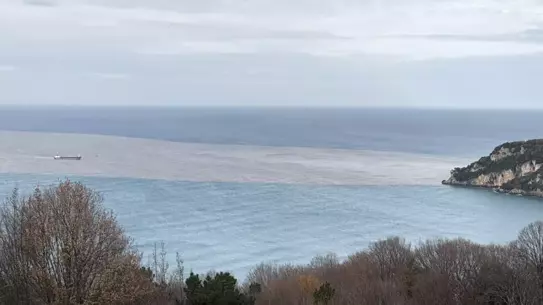 Bartın Irmağı'ndan Gelen Çamur Rengi Su, Sahilleri Kirlendiriyor