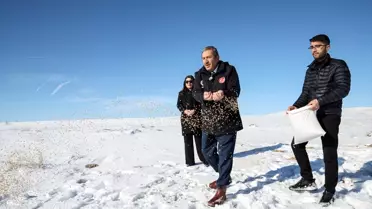 Darende’de Kar Yağışı Sonrası Yaban Hayvanlarına Acil Yemleme Çalışması