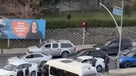 Kavga anının yakın plan görüntüsü