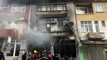 Yangın sonrası kalan enkaz