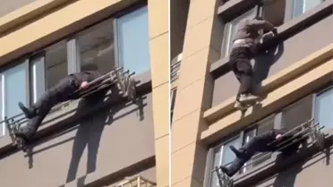 15. Kattan Düşen 80 Yaşındaki Adam Çamaşır Askısına Takılarak Hayatta Kaldı