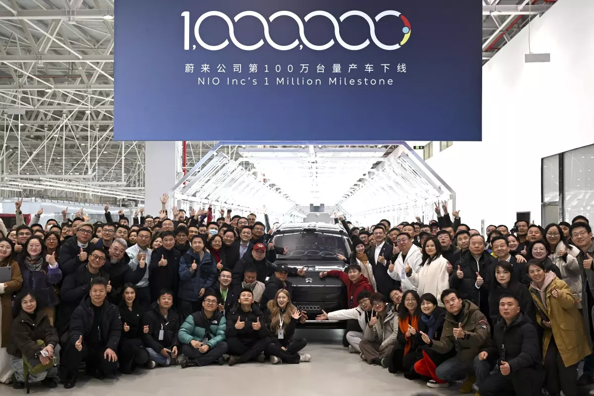 NIO, Hefei Fabrikasında 1 Milyonuncu Elektrikli Aracını Üretti