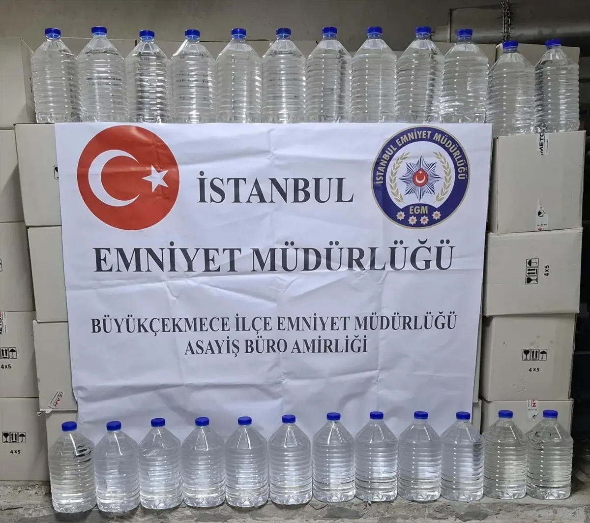 Büyükçekmece’de 2,7 Ton Kaçak Alkol Ele Geçirildi, Şüpheli Gözaltında