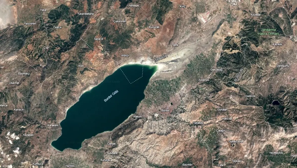 Burdur’un Üç Büyük Gölünde Su Seviyesi Alarm Veriyor