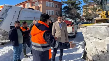 Karla mücadele ekiplerinin çalışma anı