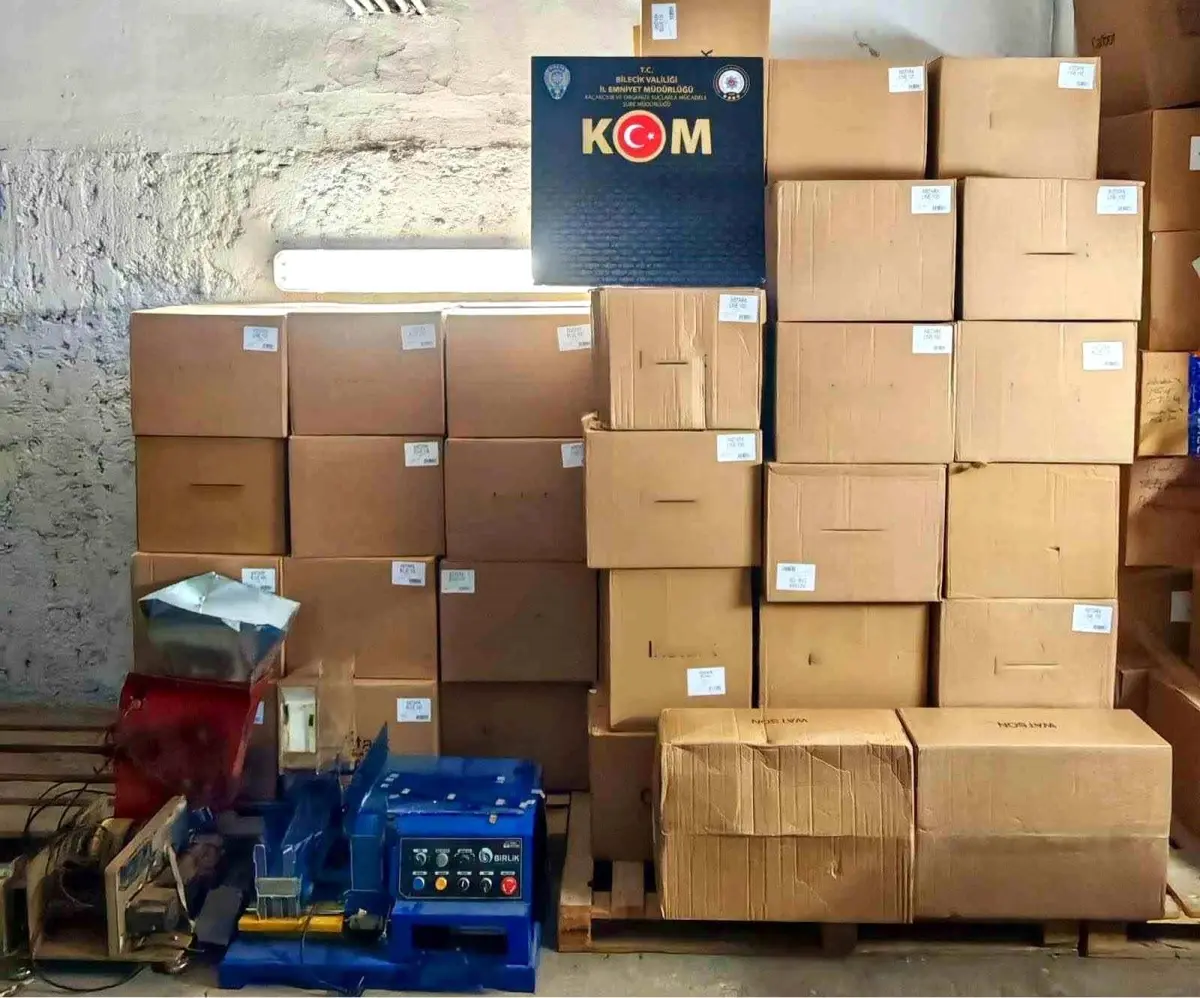 Bilecik’te Devasa Kaçakçılık Operasyonu: 86.600 Makaron ve Tütün Ele Geçirildi