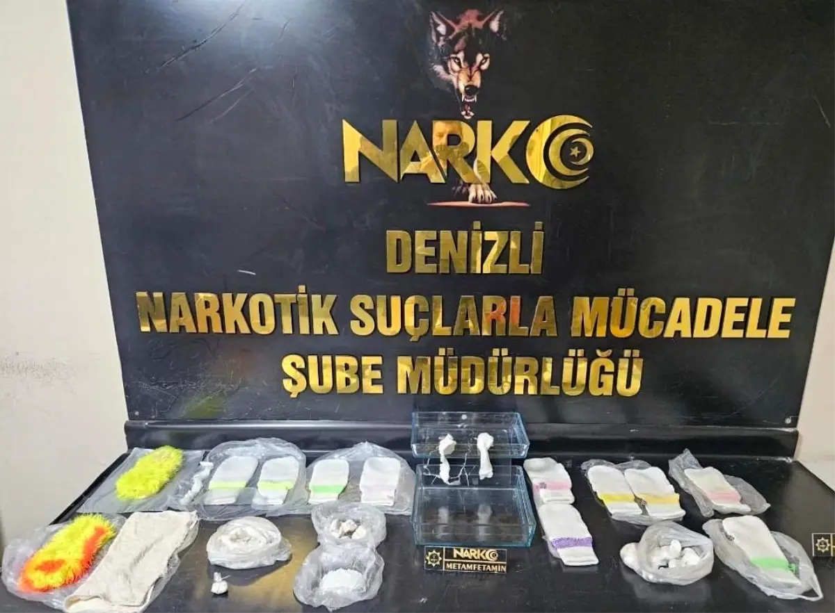 Denizli'de Narkotik Operasyonu: 2 Yabancı Şüpheli 2,4 Kg Uyuşturucu ile Tutuklandı