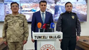 Tunceli sokaklarında güvenlik ekipleri