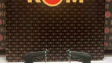 Ele geçirilen ruhsatsız tabancalar