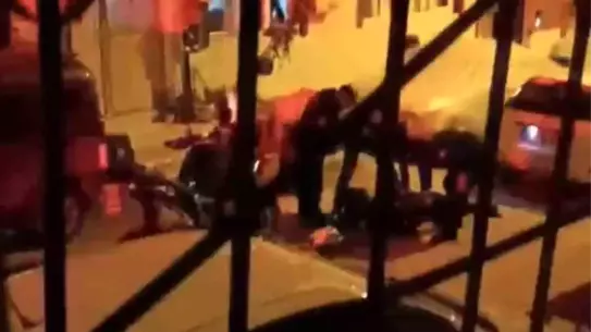 Kovalamaca sırasında polis arabası