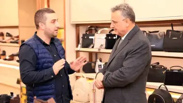 Başkan Kurnaz’ın esnafla görüşmesi