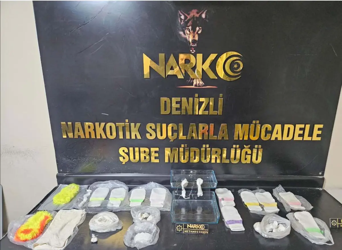Denizli'de Büyük Uyuşturucu Operasyonu: 2,4 Kg Metamfetamin Ele Geçirildi, 2 Şüpheli Tutuklandı