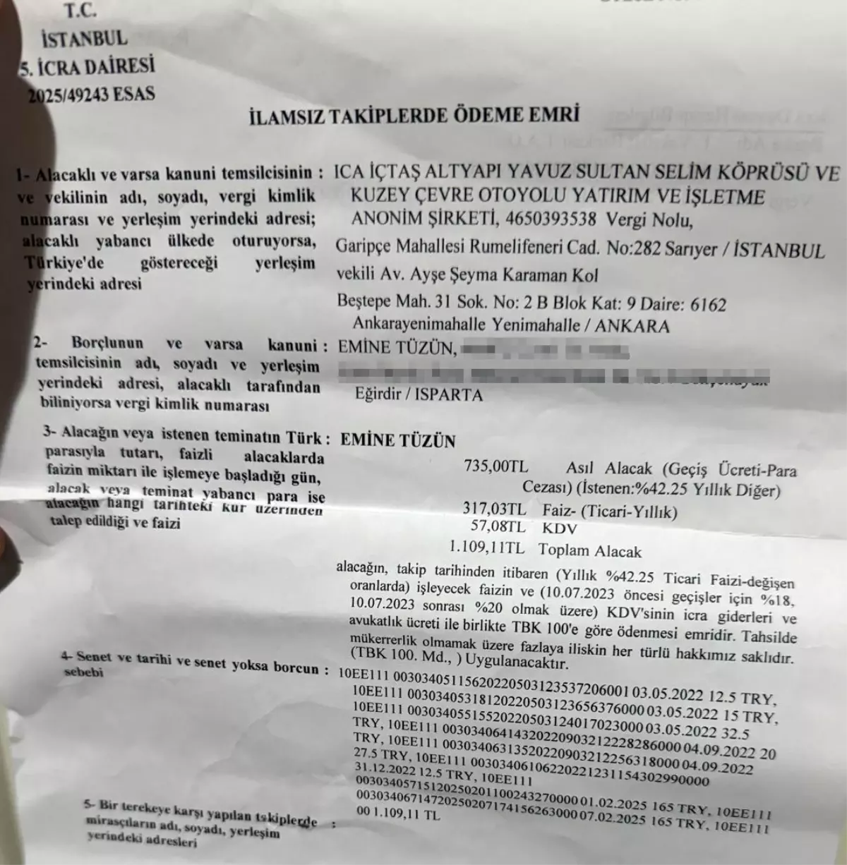 Traktör Plakası Tartışması: Emine Tüzün'ün İstanbul Ceza Hikayesi