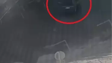 Drift yapan aracın yakalanma anı