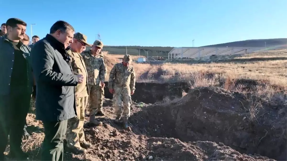 Erzurum 2. Organize Sanayi Bölgesi'nde Patlamamış Top Mermileri Güvenli Şekilde İmha Ediliyor