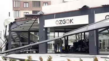 Fırtına sonrası Nilüfer’de devrilen karavan