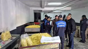 Şahinbey'de 600 Kilo Hijyen Kurallarına Aykırı Patates Cipsi Ele Geçirildi