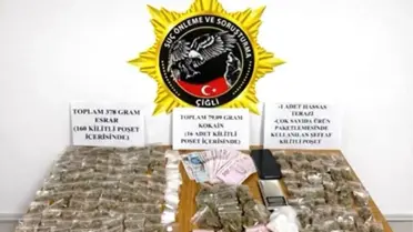 İzmir Çiğli’de 16 Yaşındaki Genç, Yüzlerce Uyuşturucu Paketiyle Yakalandı