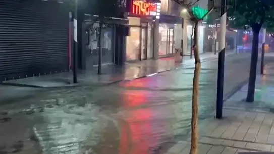 Sel sonrası Kırklareli sokakları