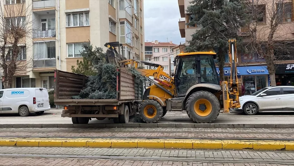 Şiddetli Rüzgar Eskişehir'de Yayaları ve Ağaçları Etkiledi