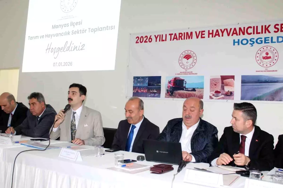 Manyas'ta 2026 Tarım ve Hayvancılık Sektör İştirak Toplantısı: Üretim Planlaması ve İklim Stratejileri